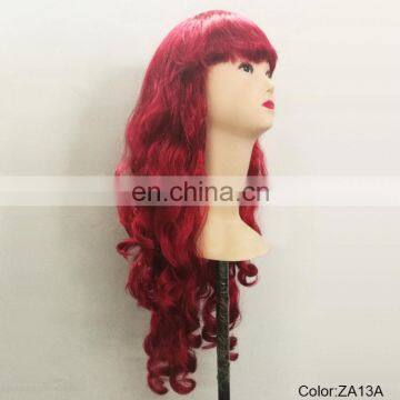 Carnival Red Curl Long Party Wigs P-W203 photo-3