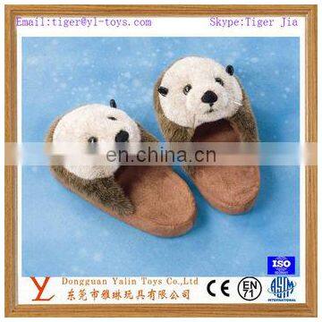 stuffed panda slippers with EN71 and ASTM standard for girl