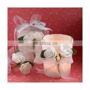 White Rose Candle Favors