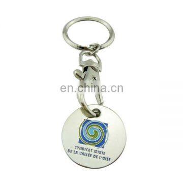 custom metal logo coin trolley token for wholesale