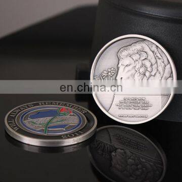 antique nickel 3D lion coin custom metal coin