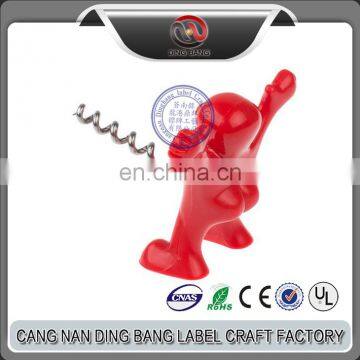 No Minimum Promotional Cheap Drinking Gift Twist Type And Wint Bottle Use Red Happy Man Bottle Opener