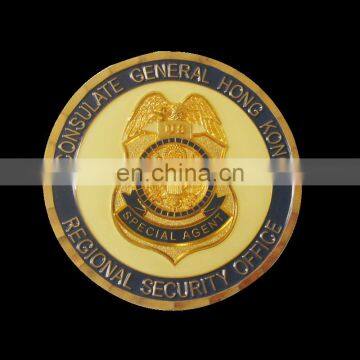 Gift Used Engraved Logo Souvenir Gold Coin photo-4
