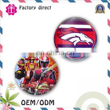 Custom OEM design LOGO Printing 3D tin button badge