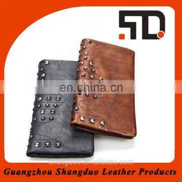 Very popular retro men leather wallet money clip brands