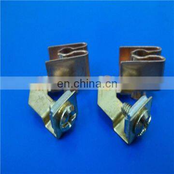 Industrial metal sheet male and female spring brass plugs and sockets