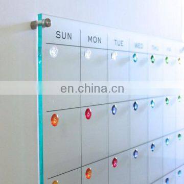 Customized and wall-hung acrylic wall calendar