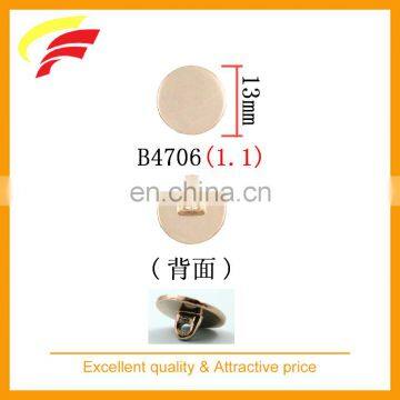 zinc alloy sewing button , small metal shank button for shirt