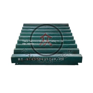 High Manganese Steel Casting Jaw Plate for Jaw Stone Crusher