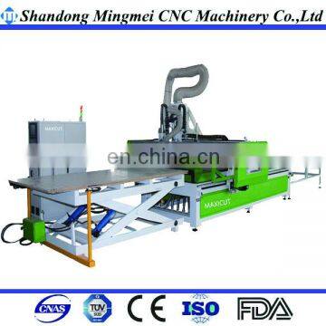 Hungary automatic customized cabinet cnc nesting cutting machinewoodworking router with boring head wood panel cutting