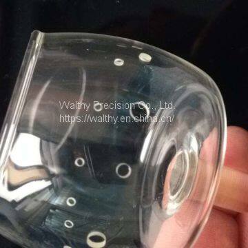 Glass/quartz/sapphire Parts, Substrate, via and Blind Holes Drilling, no Chipping Cut photo-2