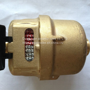 yomtey Digital Water Meter Brass Body Rotary Piston Volumetric Type Cold Water Meter LXH-15A