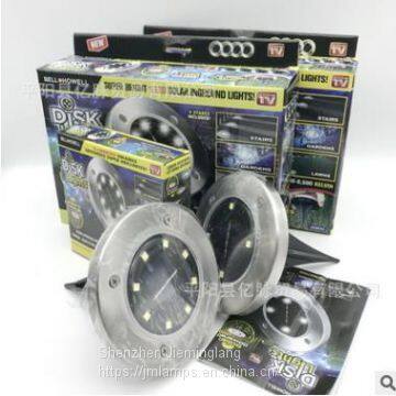 12 LED Solar Ground Lights Outdoor 4 Pack 8 LED Path Way Garden Decking Garden Path Spot Recessed Inground Lighting JML-SGL-12LEDS photo-4