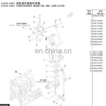 6156-81-8170    pc400-7   TURBOCHARGER ASS'Y