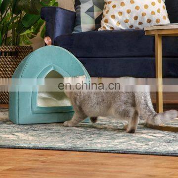 Pet Supplies Smart Design Unique Multi Functional Portable Travel Felt Cat Bed photo-7