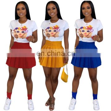 2020 New Arrivals Women Sexy Pleated Mini Skirts Ladies Fashion Casual Skirts Women's Skirts