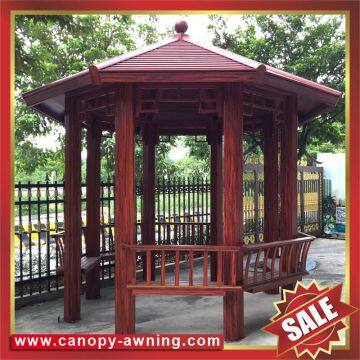 outdoor park garden wood style aluminum alu metal gazebo pavilion pagoda gloriette canopy awning