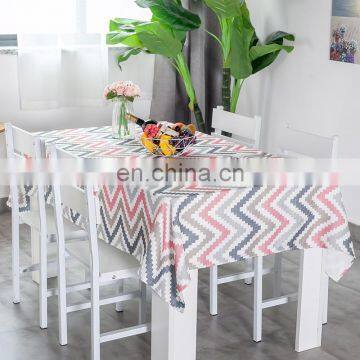 Best Price Good Quality All Over Print Cotton Linen Waterproof Picnic Party Dinner Fancy Table Cloth photo-4