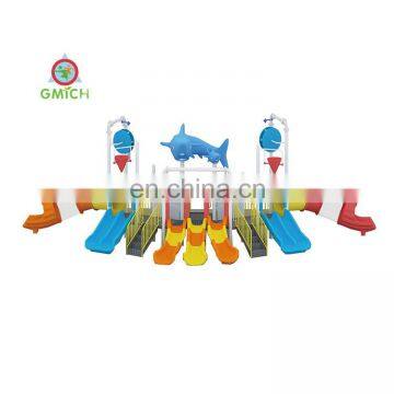 Shark Top Water Playground Pool Slide Private Good Quality Amusement Water Park Games for Hotels JMQ-18163 photo-2
