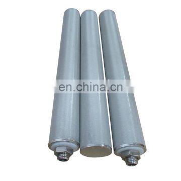 Pre-filter Flue Gas Probe Filter Element Industrial Vacuum Pump Pipeline 5 10 Micron Stainless Steel Strainer Sintered Mesh photo-2
