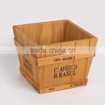 Custom Engraved Logo Antique Printed Wooden Crates photo-3