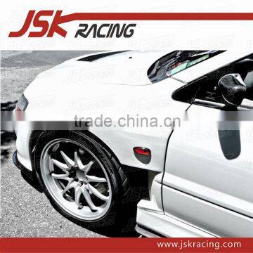 FOR EVO 7 8 9 FENDER VA STYLE CARBON FIBER FRONT FENDER ADD ON (4 PCS) FOR MITSUBISHI LANCER EVOLUTION EVO 7 8 9 (JSK200746)