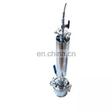 Sanitary Dewax Column Butane Extractor With Ball Valve and Recovery Pot