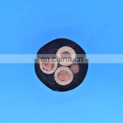 Round rubber-sheathed festoon cable for shield tunneling machine