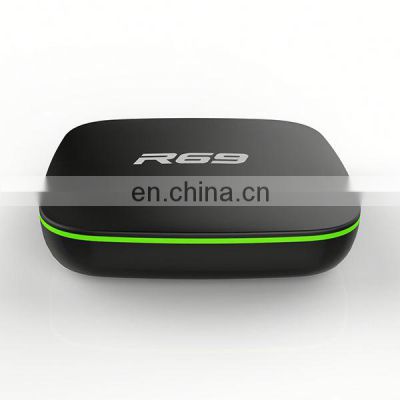 OEM&ODM LOGO Allwinner H3 chip android tv box 1GB 8GB R69 with 2.4G wifi android smart tv box From Kingsway factory