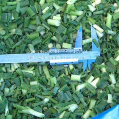 Frozen  IQF cut spring onions