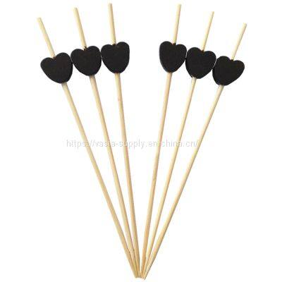 Cocktail Picks Bamboo Picks With Heart Bead For Fruit