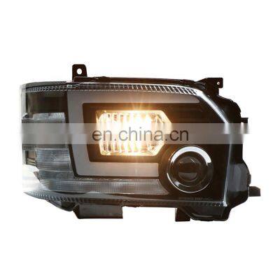 Black & Silver Housing Refit Xenon Head Lamp For Hiace 2014 to 2020 Headlight