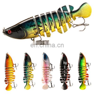 10.5cm 18.6g Freshwater Saltwater Bass Fishing Segmented Multi Jointed Swimbaits Slow Sinking Fishing Lures for Bass Trout