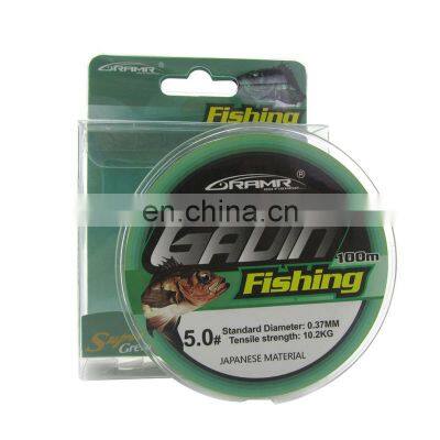 OEM 100m 120m Monofilament Nylon Fishing Line for saltwater fishing and freshwater fishing