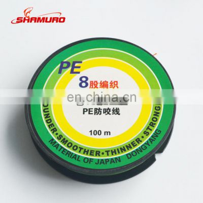 New style inexpensive High quality 100m PE braided 8X colorful fishing line for outdoor fishing tackle