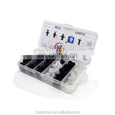 HE31 Auto Body Plastic Retainer Car Trim Clip Assortment 150pcs