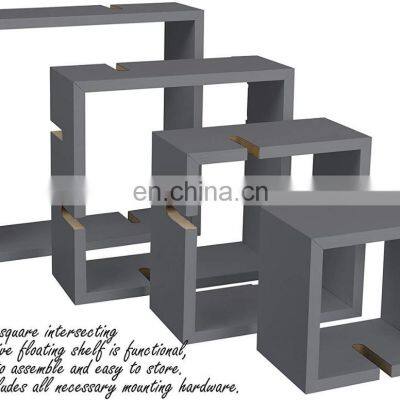 4 Cube Intersecting Wall Mounted Floating Shelves photo-3
