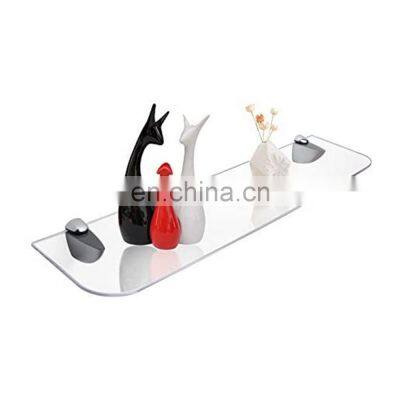 White Acrylic Wall Mount Display Floating Shelves Acrylic Shelf for Bathroom, Living Room