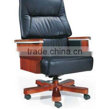 Boss chair MDF armrest wood leg/executive office chair 09A-6A