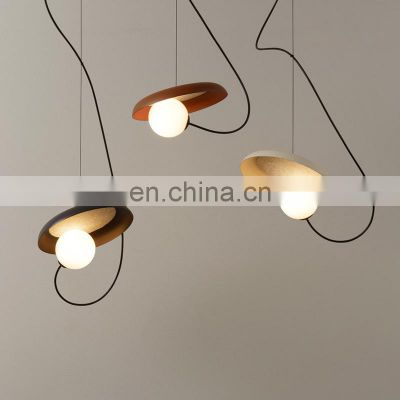 Nordic Metal Restaurant Chandelier Lamp Modern Minimalist Creative Magnetic Gold Pendant LED Light