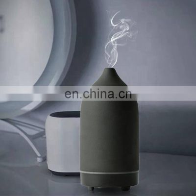 Stone Diffuser, Ceramic Ultrasonic Essential Oil Diffuser For Aromatherapy Black,160ml Capacity