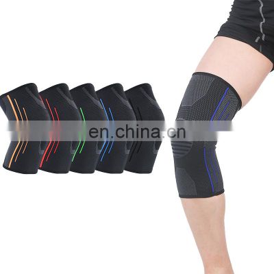 Breathable Custom logo 3D  Copper Knee Brace Sleeve For Protection