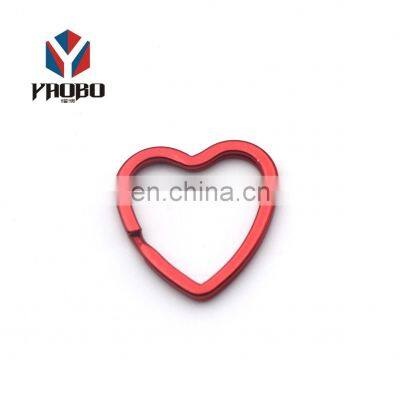 Moderate Price Metal Ring Split Heart Shape Keyring Accessories For Gift Key Chain