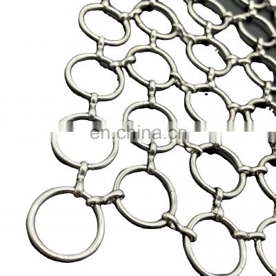 Hot Selling Stainless Steel  304 Ring Mesh Metal Curtain For Screens & Room Dividers