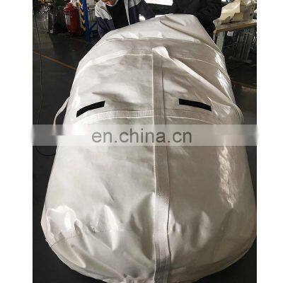 1 ton 1000kg pvc jumbo bag open with discharge spout for sand