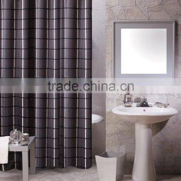 POLYESTER STRIPED BATHROOM SHOWER CURTAIN FROM CHINA                        
                                                Quality Choice