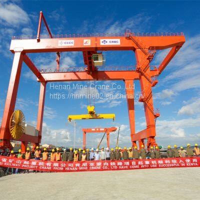 Rail Mounted Container Gantry Crane A7 ZMPC Spreader Railway Storage Using photo-3