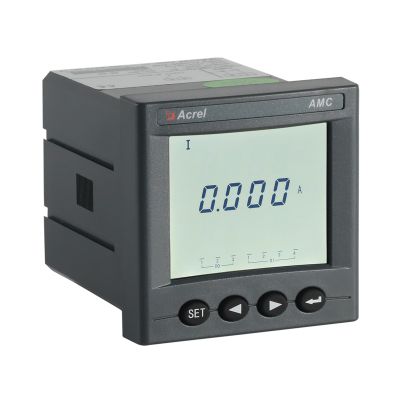 Acrel AMC72L-AI/C single phase energy meter AC LCD display with RS485 communication panel mounted cut out 67*67mm