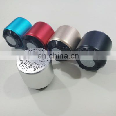 Mini Bt Speaker Portable Metal Speaker Bass Audio Loudspeaker Box