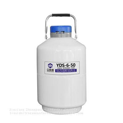 6l cryogenic refrigerated liquid nitrogen containers YDS-6 for vaccine storage